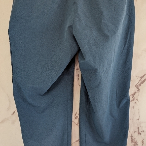 LL Bean Pants Womens Small R Cargo Blue Tropicwear Stretch Ripstop Pull On Storm - Picture 8 of 13